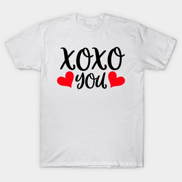 XOXO You T-Shirt by Coral Graphics